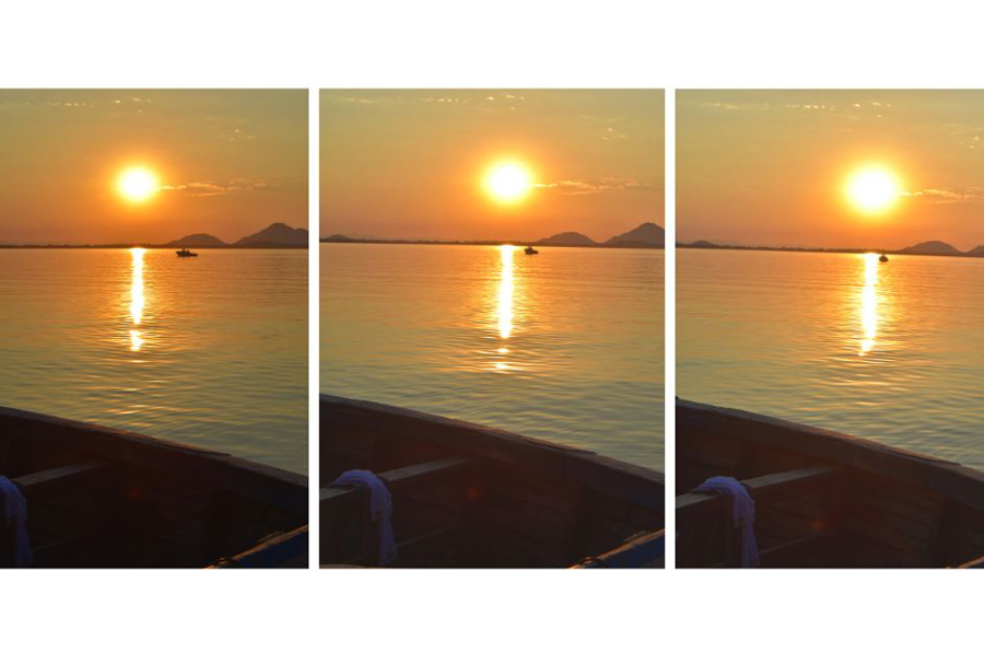 the serene lake malawi sunset