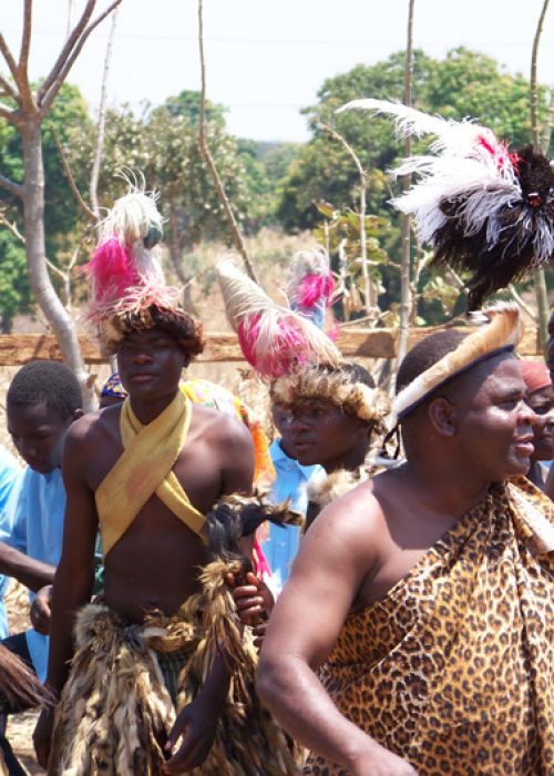 Men at a traditional Ngoni festival in Ntcheu
